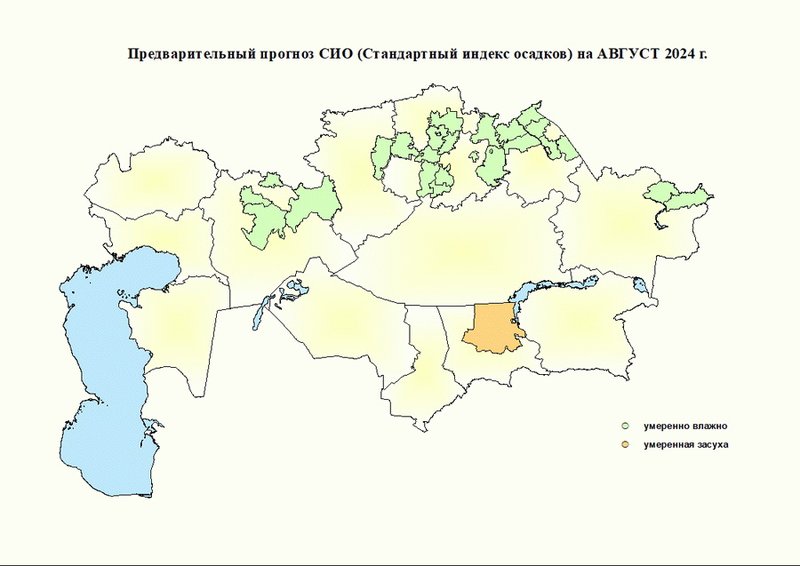 Казгидромет не прогнозирует засуху в Казахстане в августе