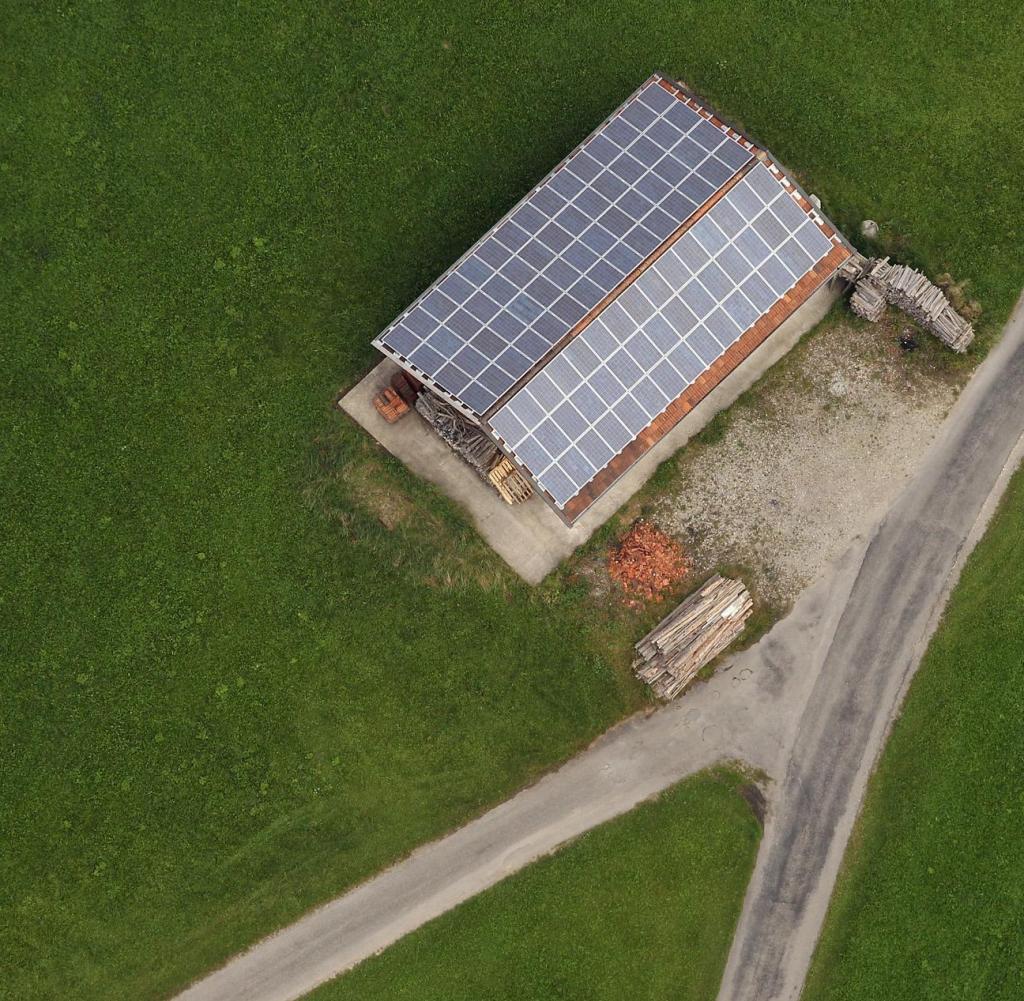 Aerial-Views-Of-Solar-Power-Plant-In-Peiting