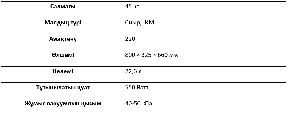 Техникалық сипаттамалары