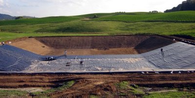 Обустройство навозохранилищ (лагуны)