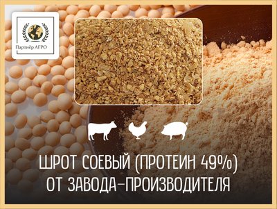 Шрот соевый со склада (Кокшетау, Тараз, Талдыкорган)