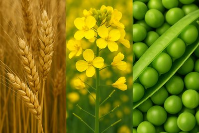 Предлагаем на продажу: 🌾 Пшеница 3–4 класс (High Pro и рядовая) 🌱 Рапс 🌿 Горох