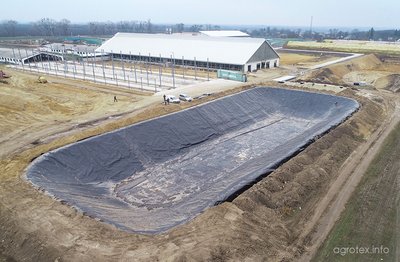 Обустройство навозохранилищ (лагуны)
